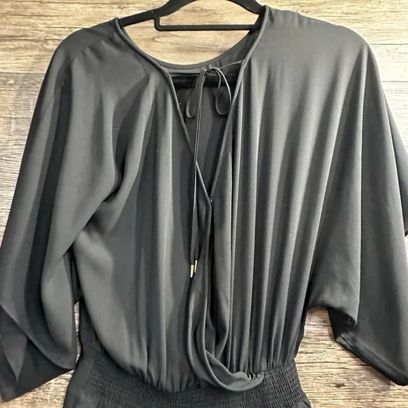 White House Black Market Black Romper - Picture 3 of 8